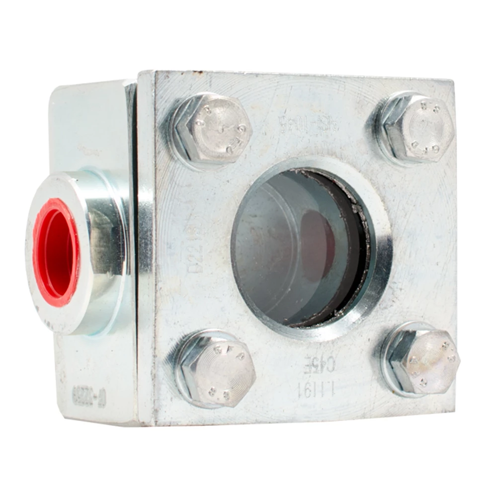 Стекло смотровое АДЛ CC02 1/2″ Ду15 Ру40 резьбовое корпус – углеродистая сталь, одностороннее