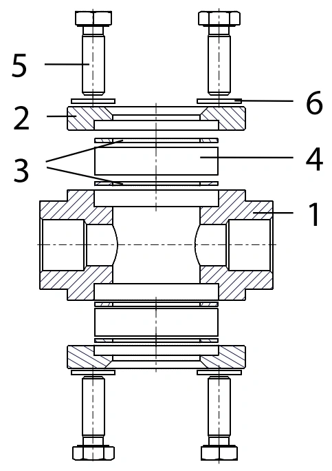 Стекло смотровое АДЛ CC03 1/2″ Ду15 Ру40 резьбовое корпус – углеродистая сталь, двустороннее