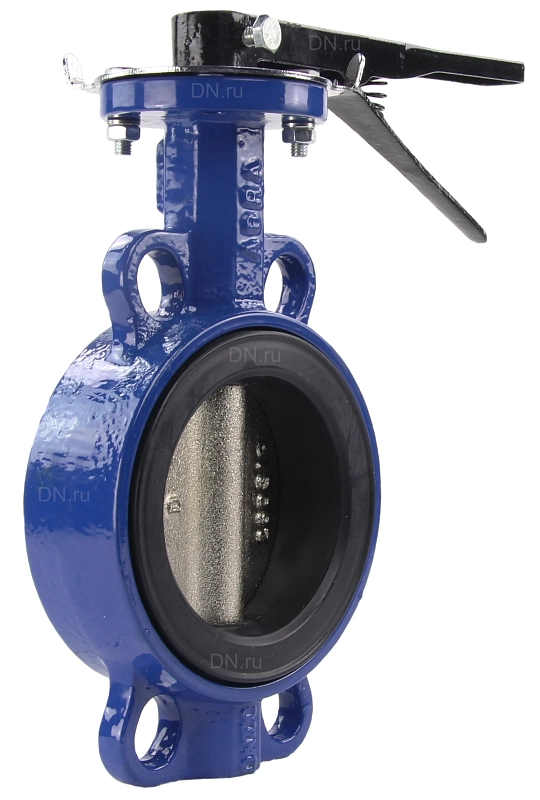 Затвор дисковый поворотный ABRA BUV-VF826D Ду32/40 Ру16 межфланцевый, корпус - чугун GG25, диск - чугун GGG-40, уплотнение - EPDM, с рукояткой